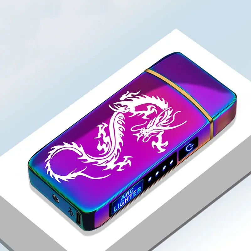 Electronic metal lighter, dual arc plasma for powerful ignition