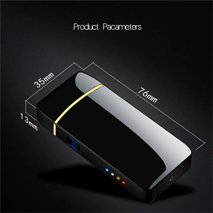 Compact electronic lighter, powered by USB for easy recharging