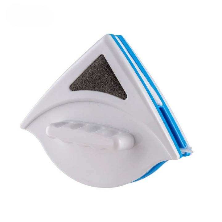 Innovative magnetic window cleaner tool, dual-sided for safe, streak-free glass cleaning & home maintenance.