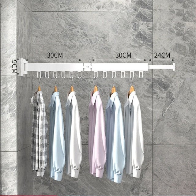 Durable wall mounted clothes drying rack, a long-lasting laundry solution for daily use.
