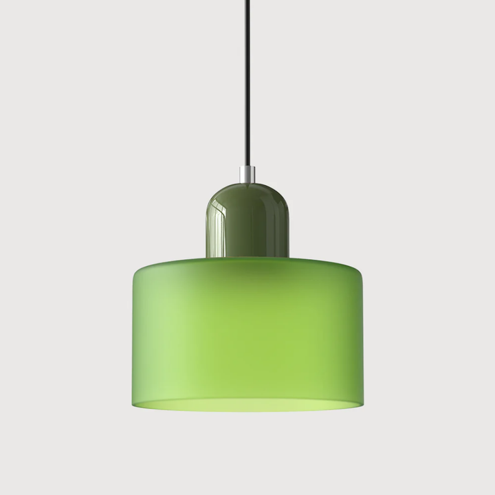 Glass shade retro pendant light, adjustable cord, for a warm and inviting living space.