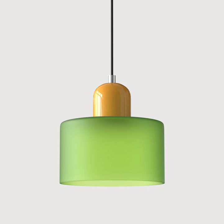 Modern retro glass pendant lamp, adjustable cord for a chic, warm lighting solution.