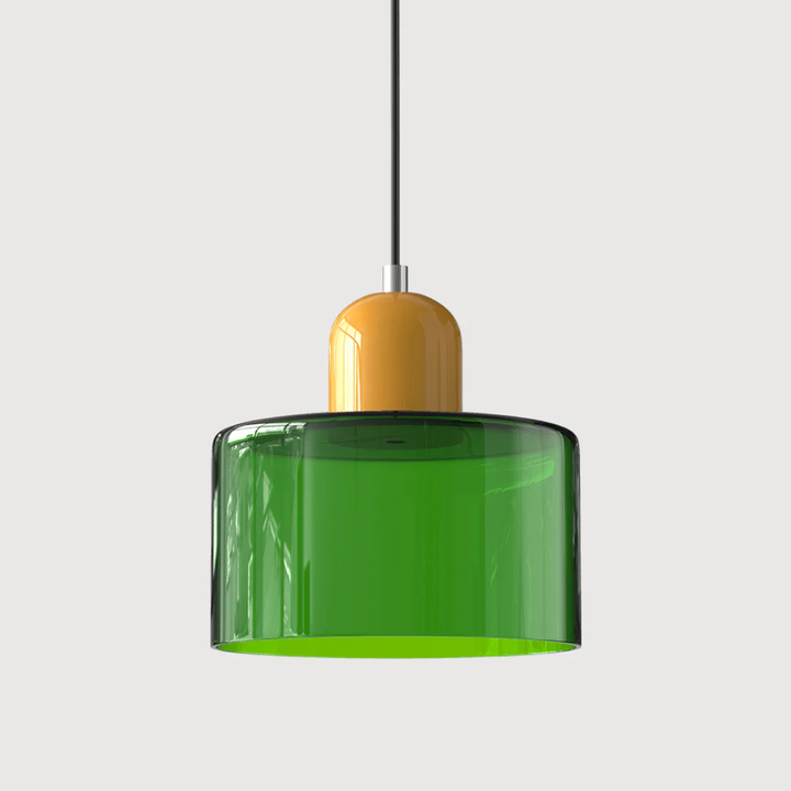 Cozy retro glass pendant lamp with adjustable cord for your home's lighting needs.