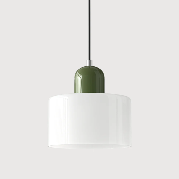 Retro pendant lamp, glass & adjustable cord, perfect for a cozy & stylish interior.