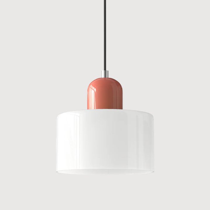 Adjustable retro glass pendant light, bringing a warm and inviting glow to any room.