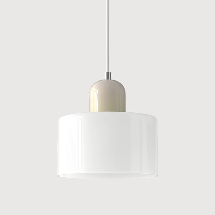 Retro glass pendant lamp for a cozy ambiance, adjustable cord for perfect placement.
