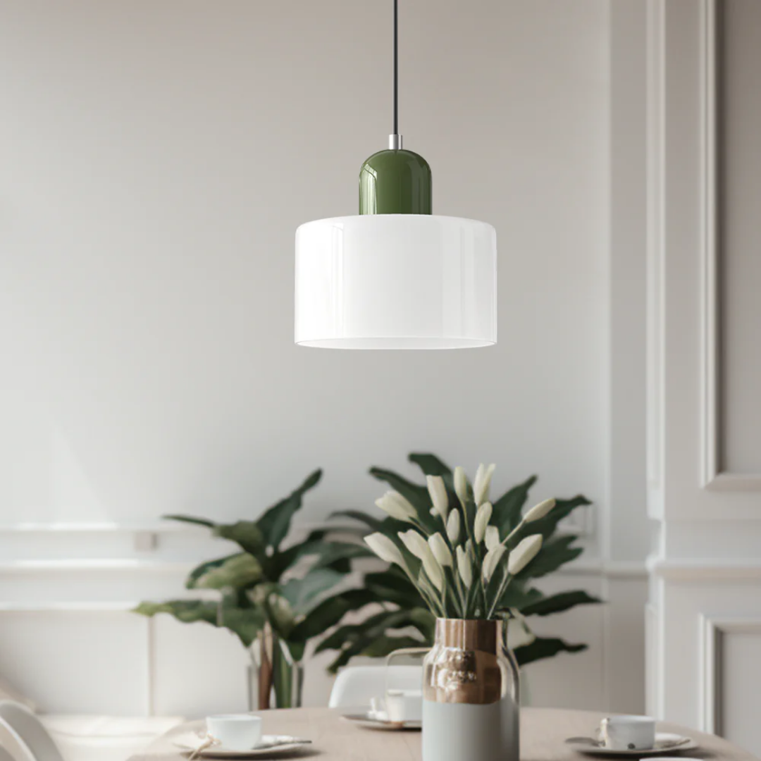 Home decor retro pendant light, glass shade, adjustable for perfect interior glow.