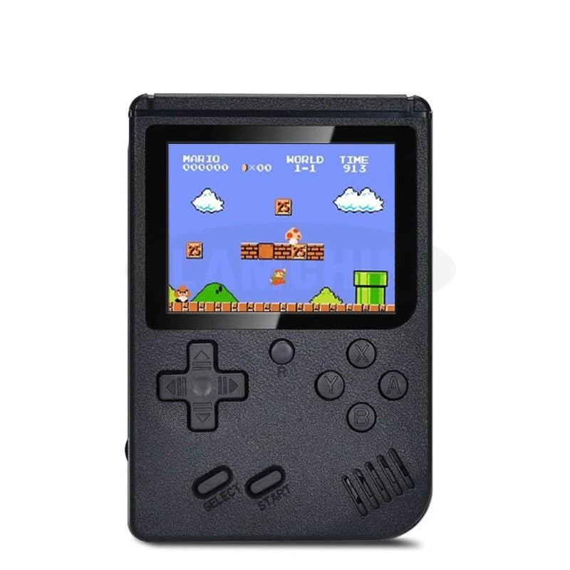 Enjoy 400 classic retro games on this portable handheld video game console.