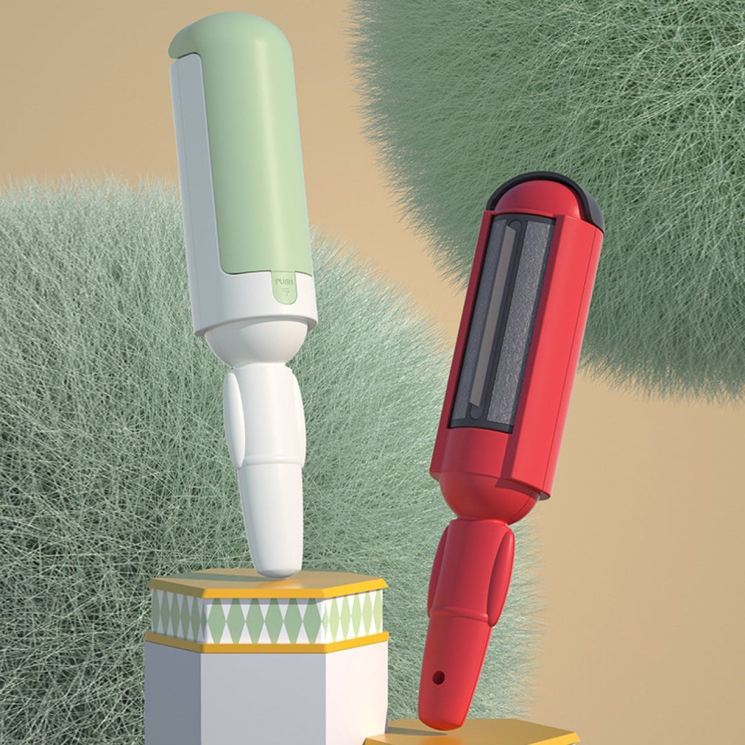 Keep your home spotless with this reusable pet hair remover roller, perfect for quick fur cleanup on all fabrics.