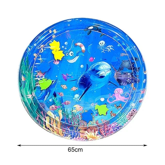 Durable, easy-clean round cat mat for cooling water play, perfect as a summer cat toy.