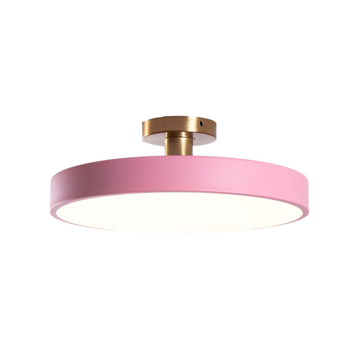 Round LED flush mount ceiling light for modern home decor, elegant and bright.