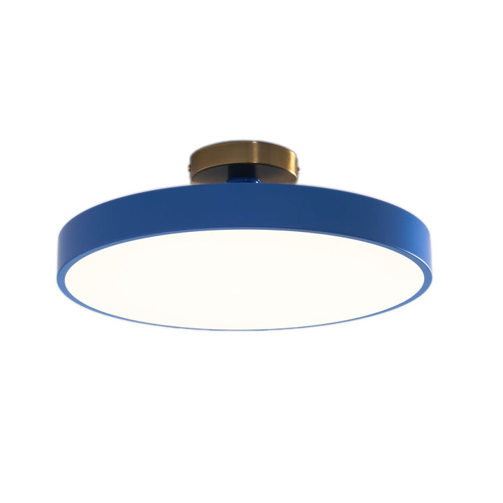 Warm dimmable LED round flush mount, contemporary ceiling light for any room.