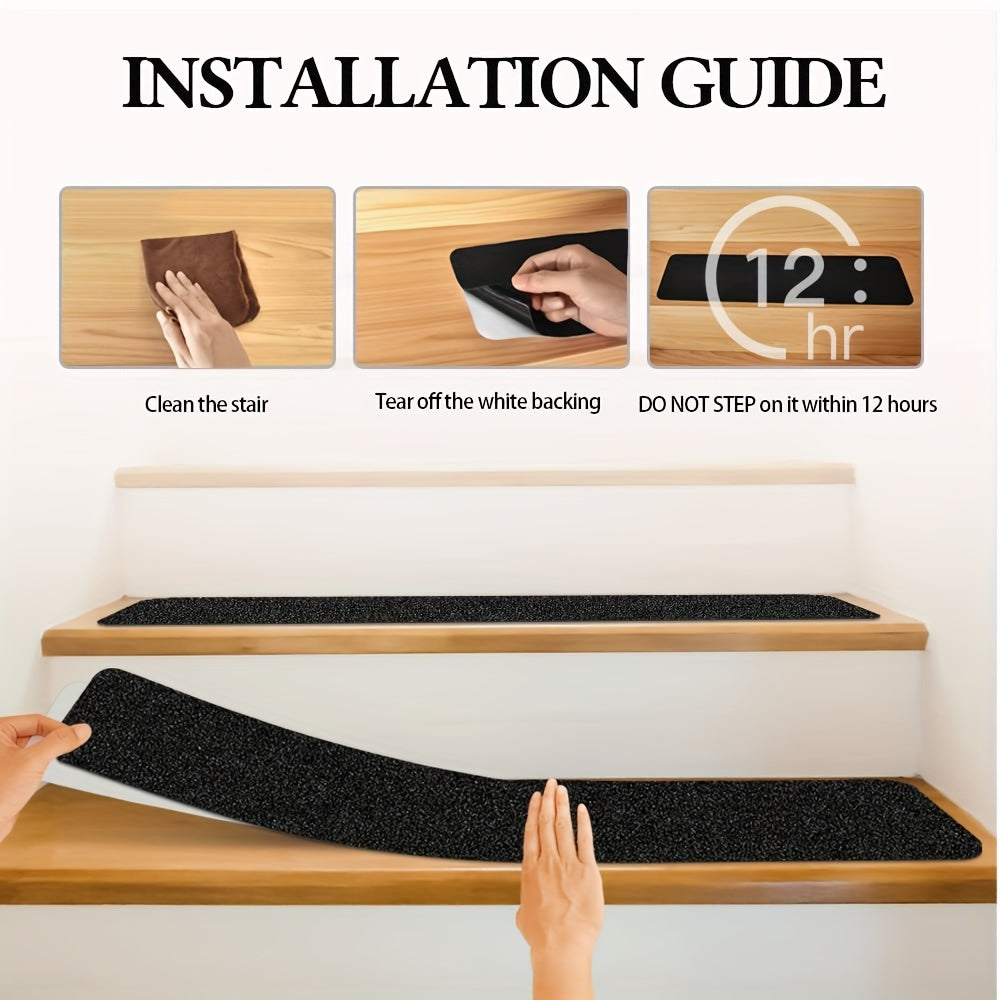 Secure your steps with rubber anti-slip tread strips, offering reliable non-slip protection for home security.