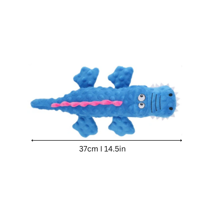 Fun and engaging RuffJoy squeaky plush dog toy, ideal for chewers and puppies.