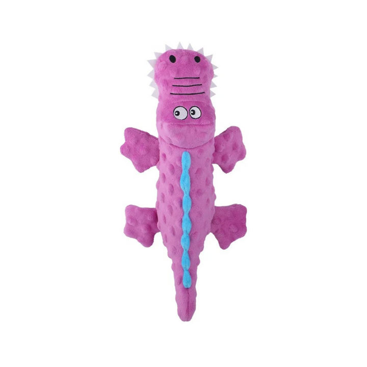 RuffJoy plush dog toy, designed for durability and squeaky fun for all dog breeds.