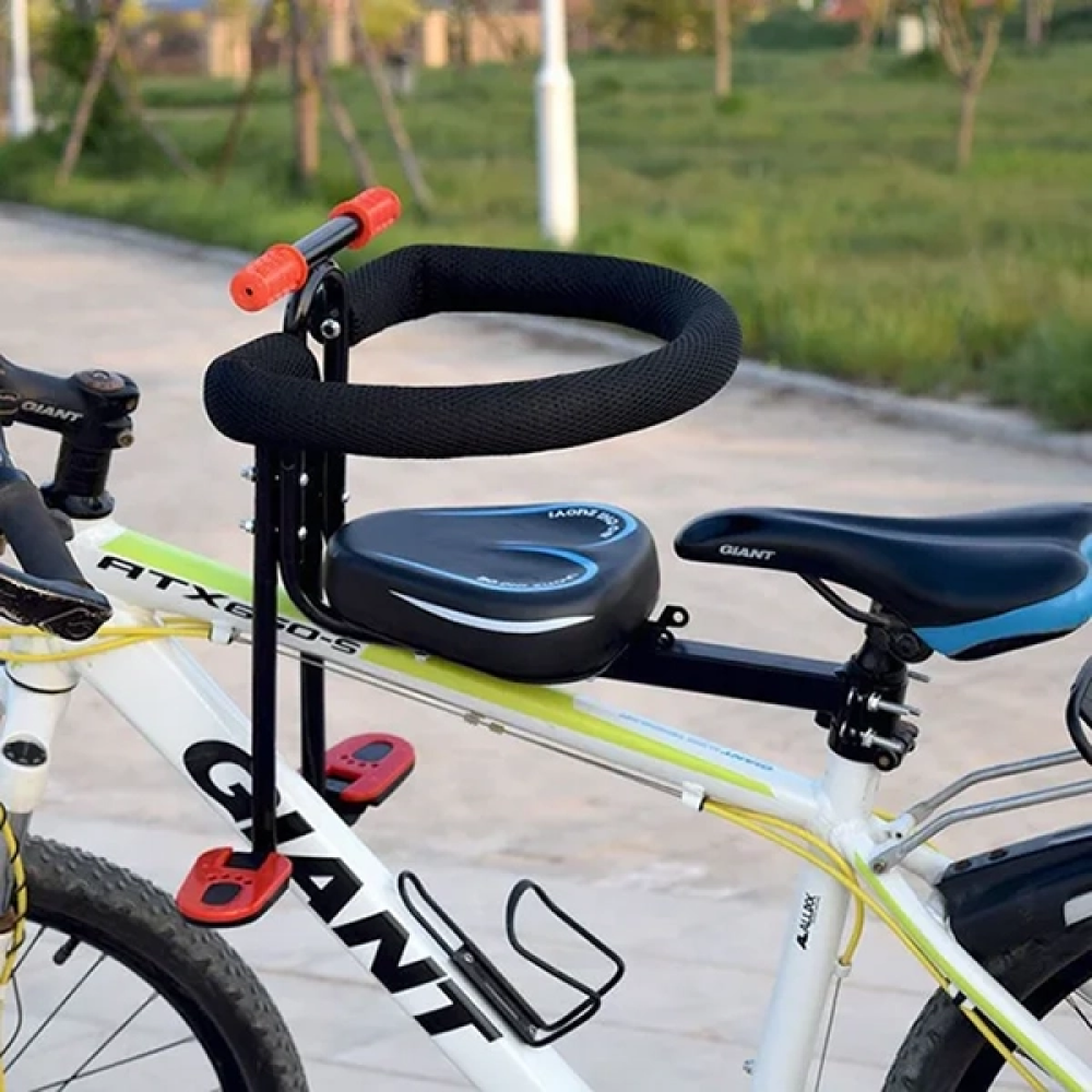 Durable and easy-to-install child bike gear for adult bicycles, promoting family outdoor adventure.