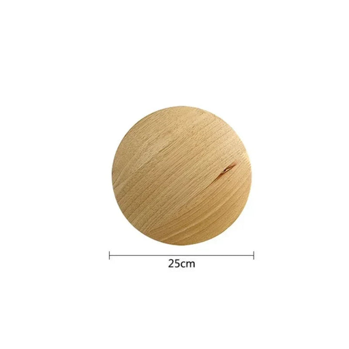 Modern minimalist wooden LED wall light, Scandinavian style, for warm ambient lighting in living spaces.
