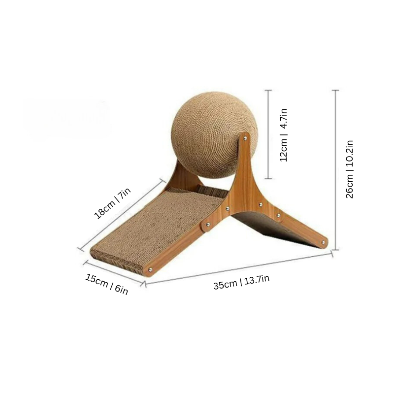 Engaging indoor cat toy: ScratchPlay cat scratcher & play station for endless fun.
