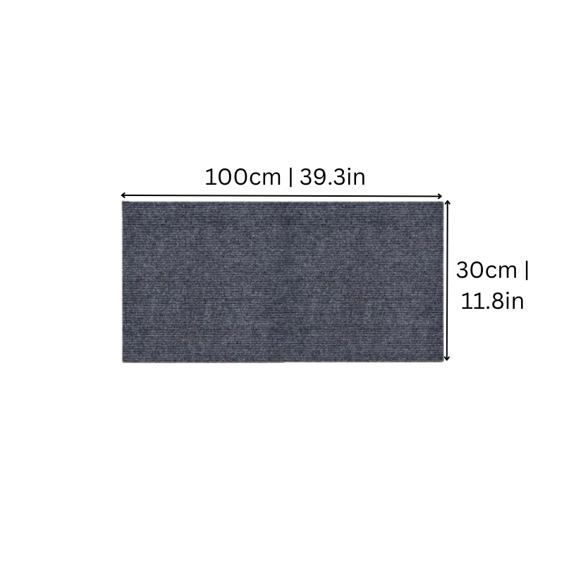 Brown ScratchScape cat scratch mat installed vertically as a wall protector