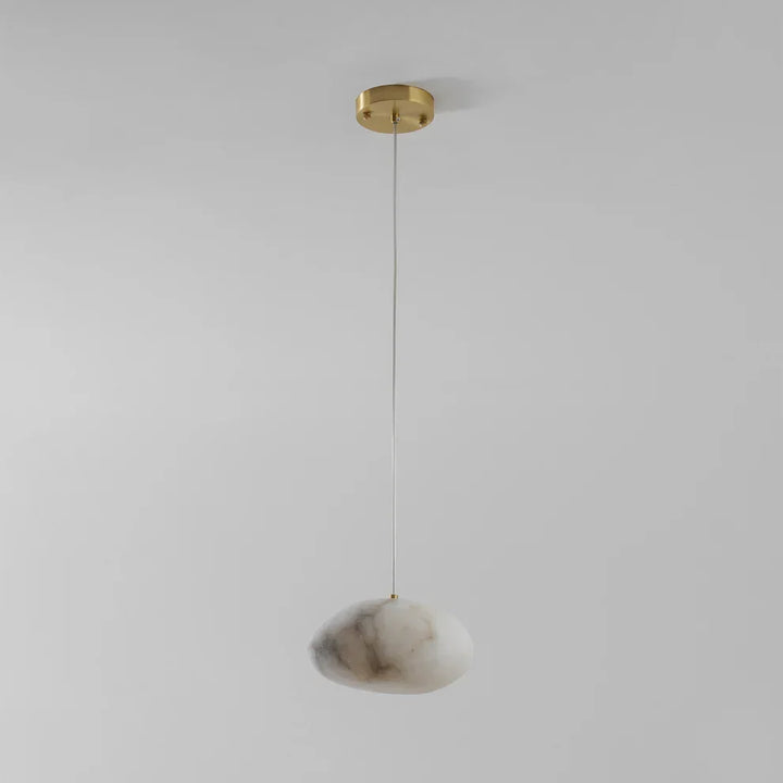 Brass finish pebble pendant light, decorative ceiling lamp for modern and classic home decor.
