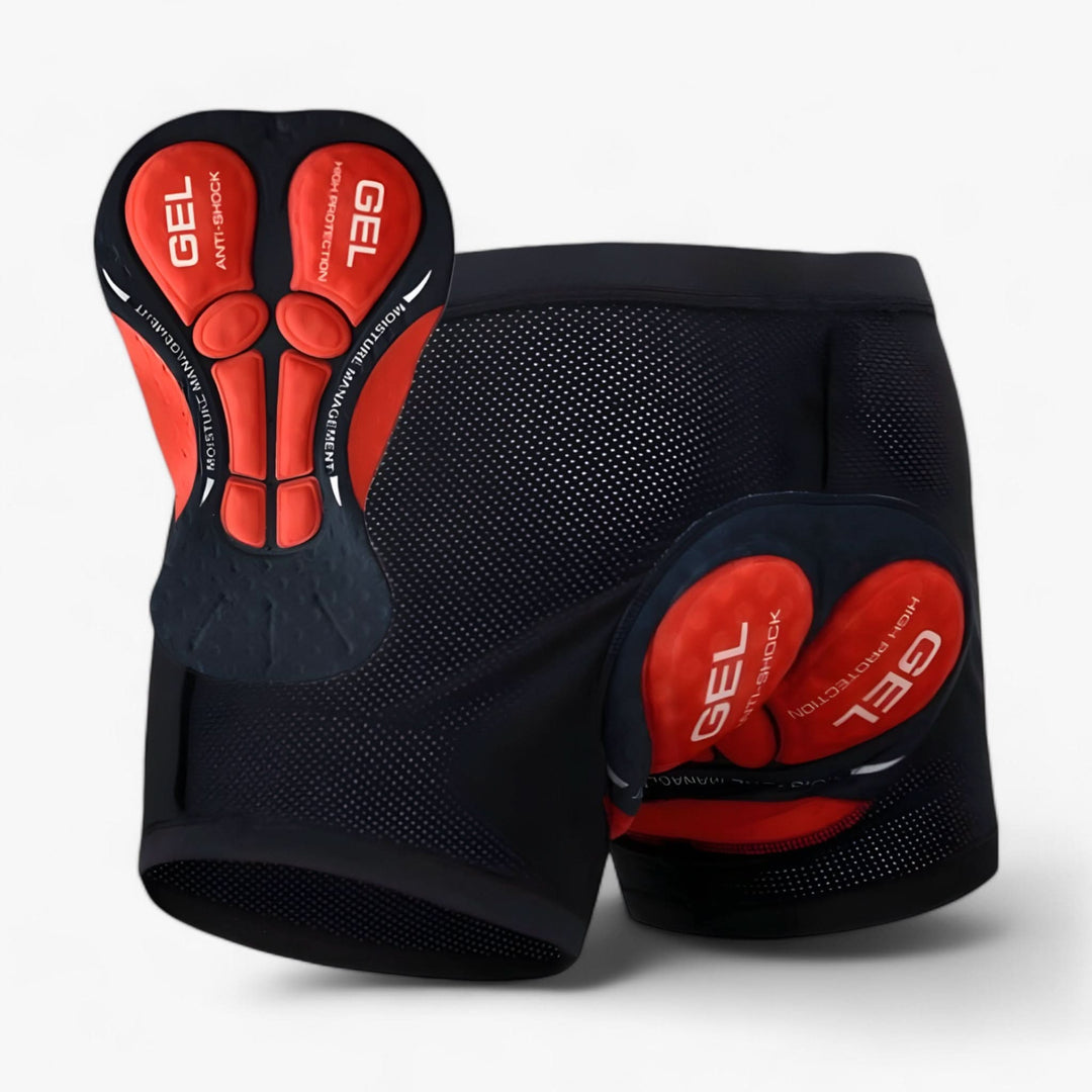 SeatCloud padded motorcycle shorts for men and women, offering superior comfort and shock absorption for long rides.