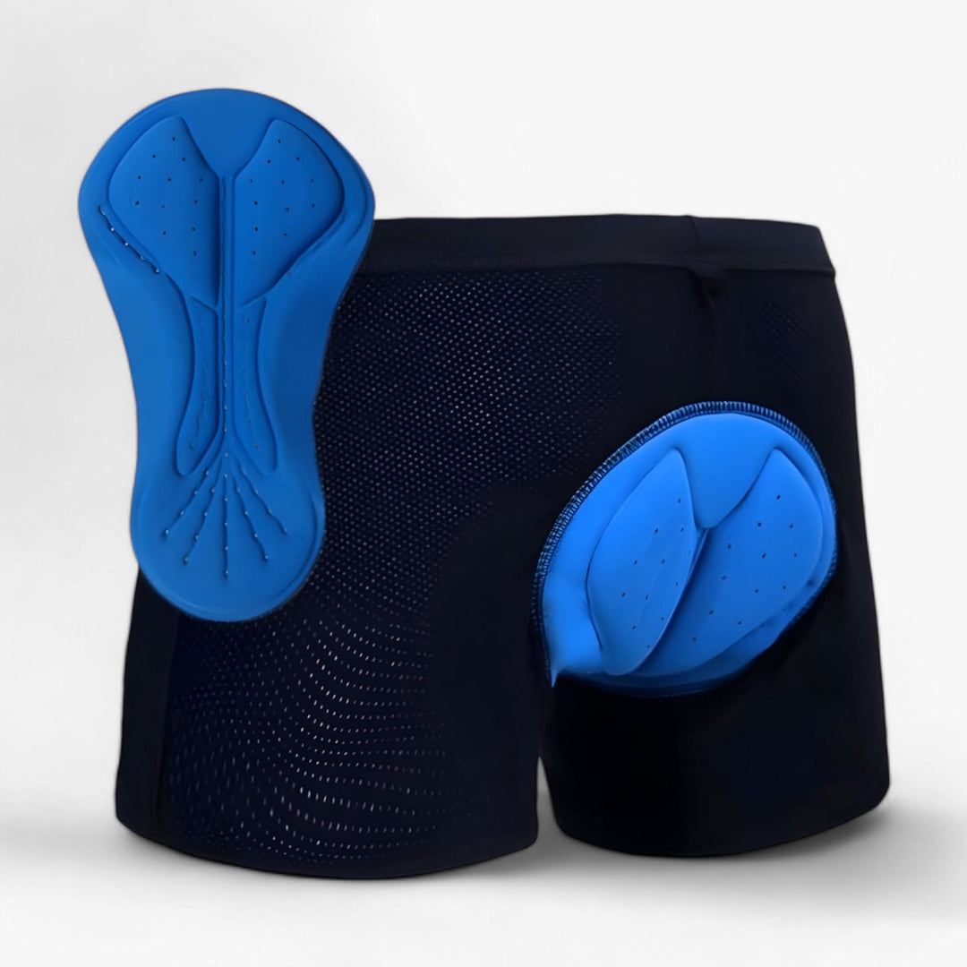 Experience comfortable long rides with SeatCloud men's and women's padded motorcycle shorts.