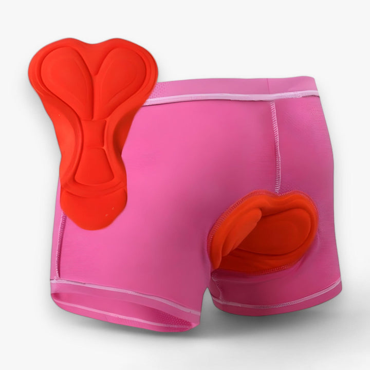SeatCloud motorcycle riding shorts featuring protective gel padding, designed for both men and women riders.