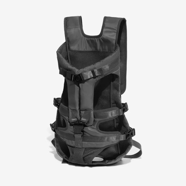 Secure dog carrier backpack for hiking & outdoor adventures. Durable pet travel gear.