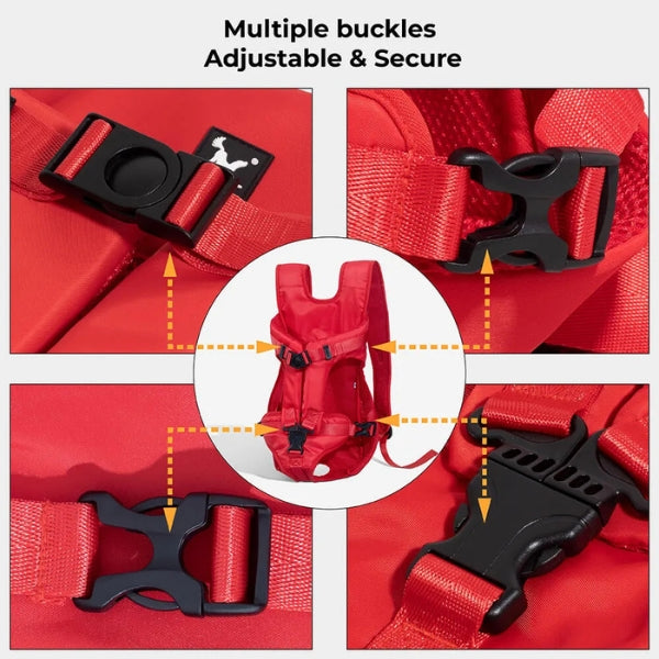 Lightweight dog carrier backpack for hiking. Secure & comfortable pet supplies for outdoor adventures.