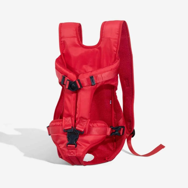 Hands-free dog carrier backpack for hiking, perfect for outdoor adventures & pet travel.