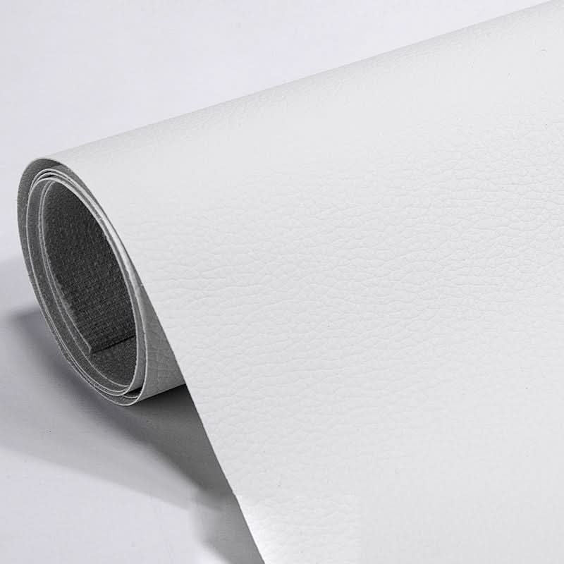Extra-large leather repair sticker to cover significant upholstery damage.