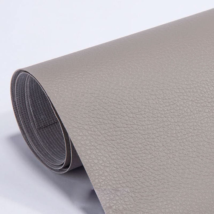 Quick and effective leather repair solution with strong adhesive backing.