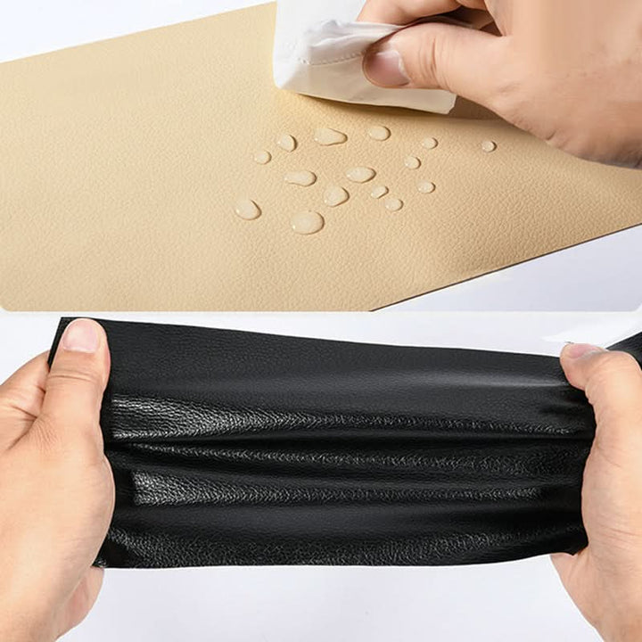 Easy-to-apply leather repair tape, restoring damaged vinyl surfaces.