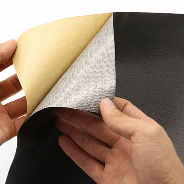 Heavy-duty self-adhesive patch for quick car interior upholstery repair.
