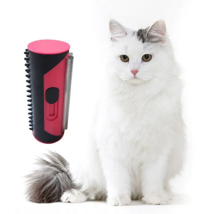 Multifunctional pet grooming roller, a reusable fur & lint remover for all pet types. Easy clean brush.