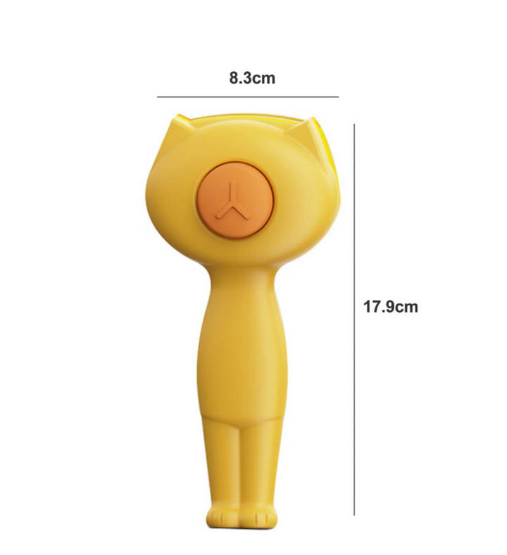 Effortless self-cleaning grooming brush for pet care, effectively removes shedding hair.