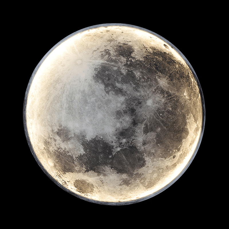 Decorative LED Moon Wall Lamp, creating a calming, celestial atmosphere with its unique lunar lighting.