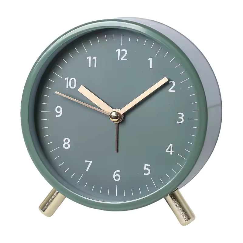 Stylish blue Scandinavian table clock, a minimalist addition to modern homes.