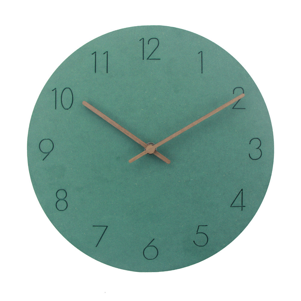 Contemporary silent Scandinavian wall clock, bringing peace to any office or home space.