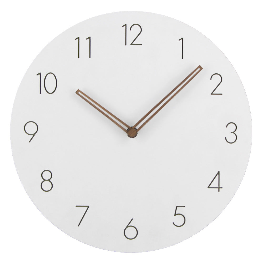 Versatile silent Scandinavian wall clock, perfect for modern living room, bedroom, or office decor.