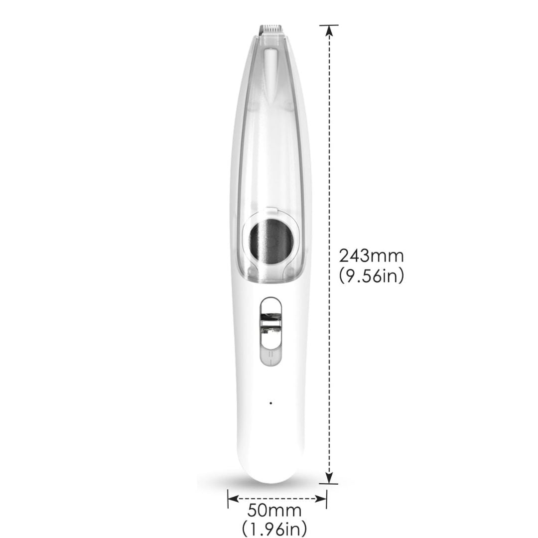 Rechargeable silent vacuum pet fur trimmer, a must-have tool for easy and quiet pet care.
