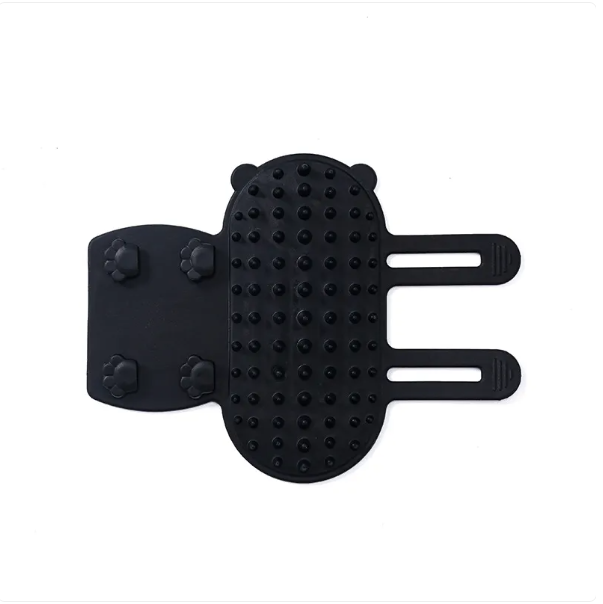 Pet grooming silicone brush offers cats itch relief & a gentle massage. Easy to attach cat self-groomer.