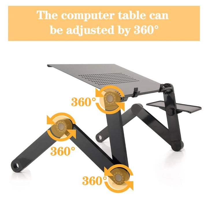 Enhance productivity & comfort with this adjustable ergonomic laptop stand for any workspace.
