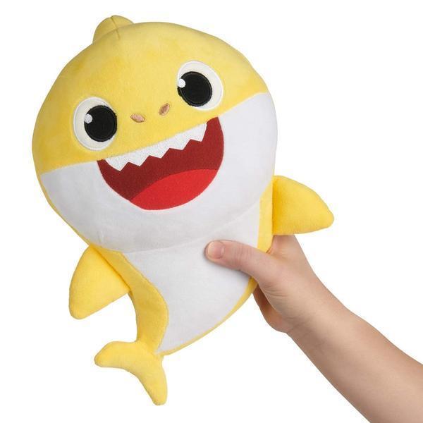 Kids' Baby Shark musical plush toy, a soft singing stuffed animal for toddlers and young children to cuddle.