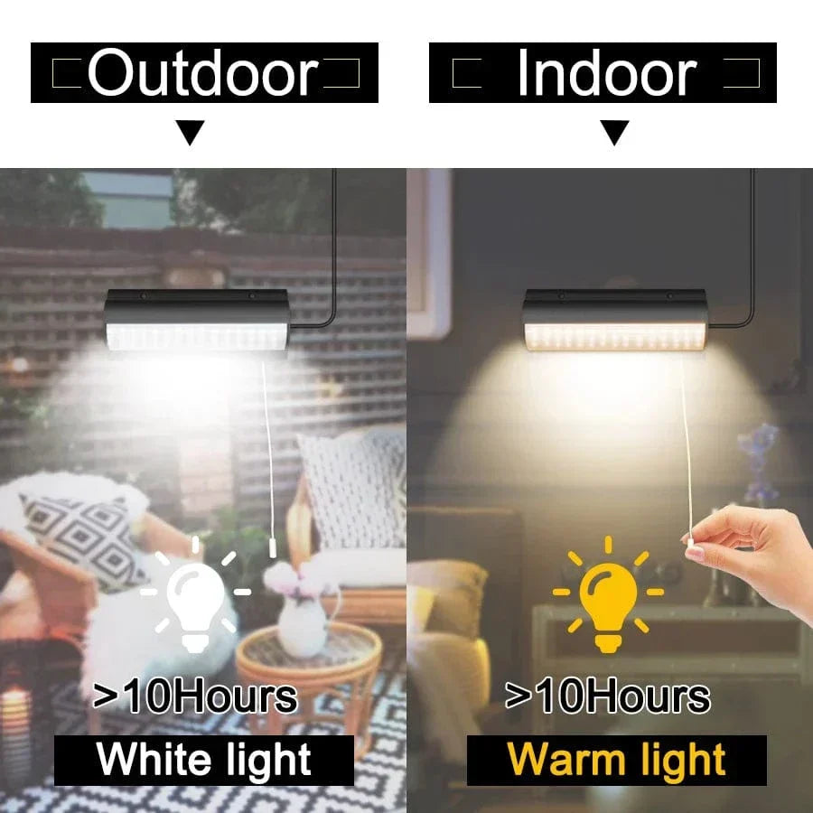 Single head outdoor solar pendant light illuminates garden paths and patios. Weather-resistant LED sustainable lighting.