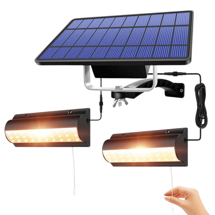 Single head solar hanging light, weather-resistant for garden & patio. Sustainable outdoor LED pendant.