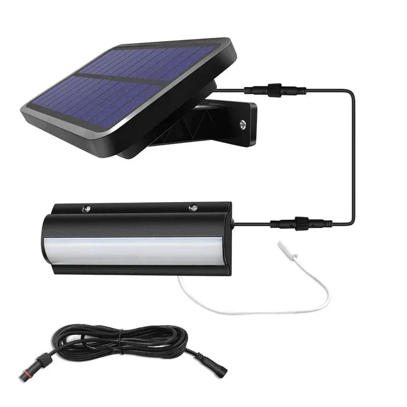 Eco-friendly single solar pendant light, illuminates outdoor spaces beautifully. Sustainable garden LED lighting.