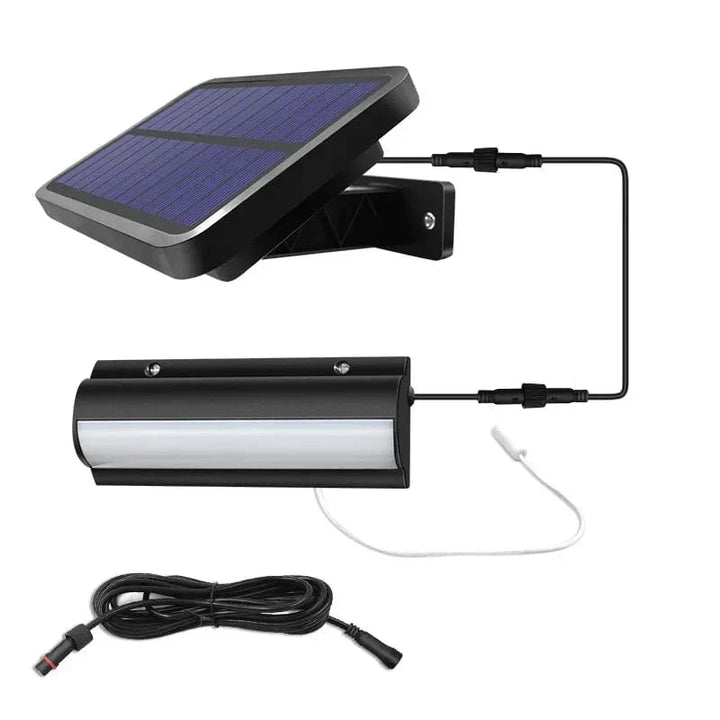 Eco-friendly single solar pendant light, illuminates outdoor spaces beautifully. Sustainable garden LED lighting.