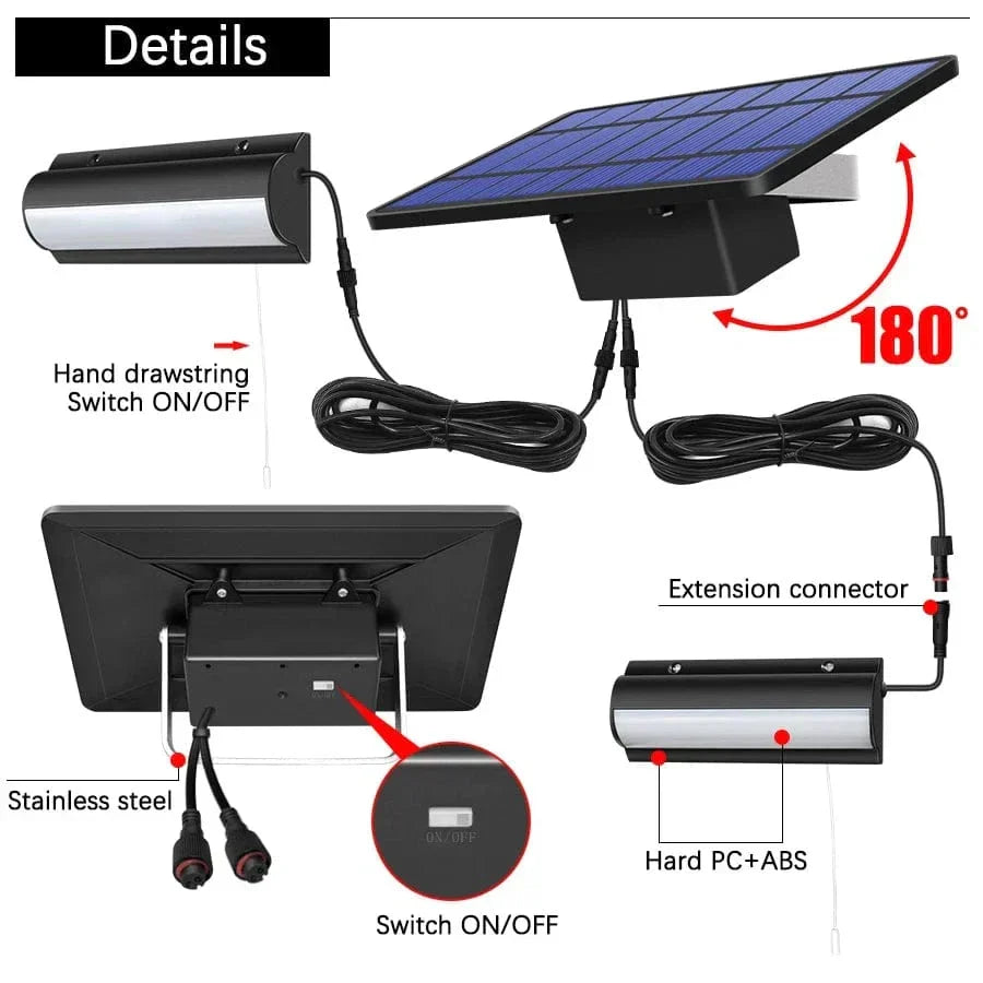Sustainable single solar pendant light for garden. Decorative LED outdoor lighting. Easy install, weather-resistant.