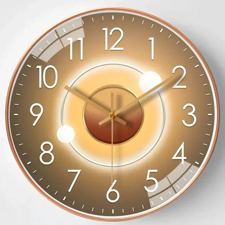 Sleek 8-inch silent wall clock for modern home decor, perfect for quiet timekeeping in any room.
